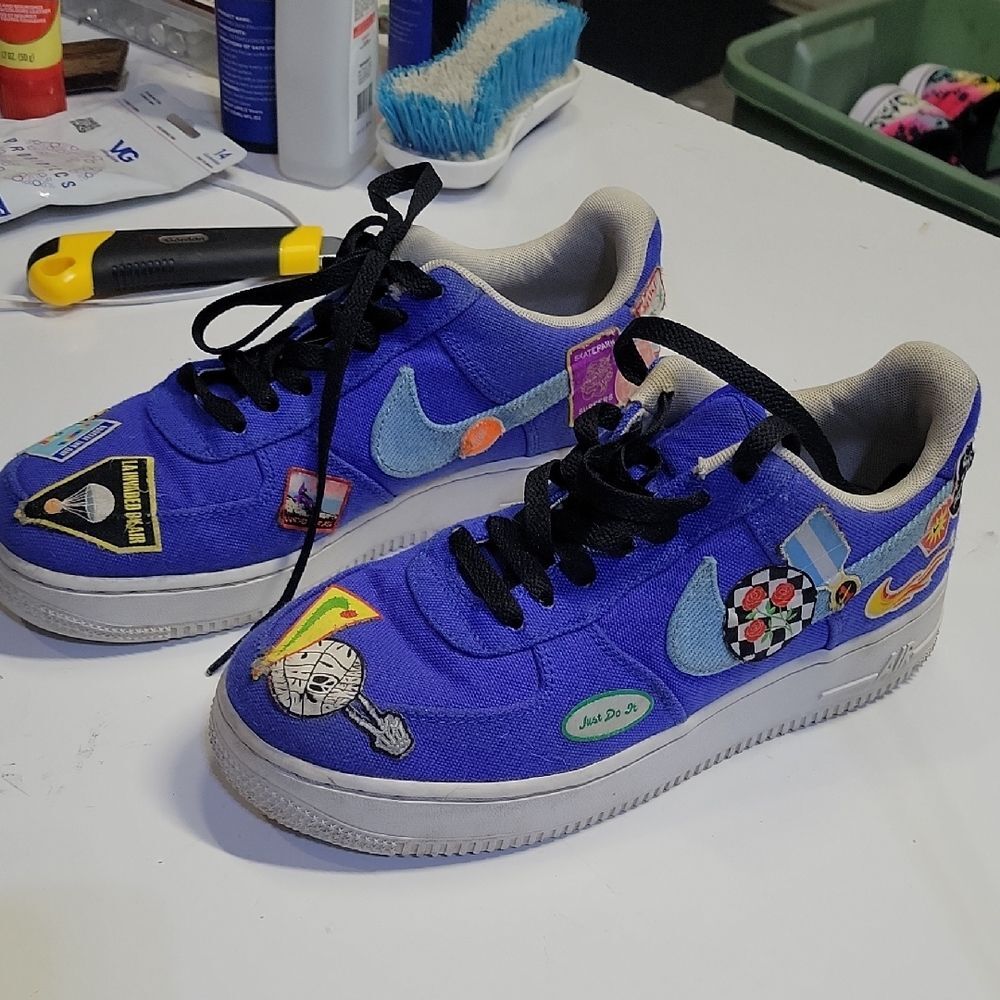 Nike Mens 6 Nike Air Force 1 Low '07 PRM "Los Angeles Patched Up" Rare & Awesome